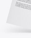 Textured A4 Paper Mockup