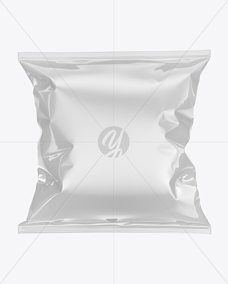 Glossy Food Bag Mockup In Bag Sack Mockups On Yellow Images Object Mockups