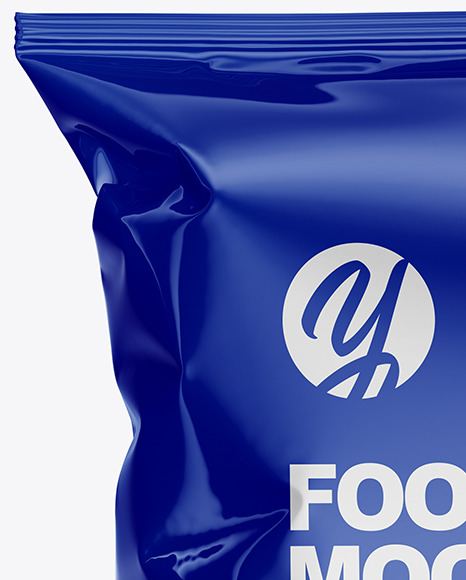 Glossy Food Bag Mockup PSD #2