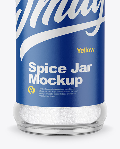 Download Glass Spice Jar W Transparent Cap Mockup In Jar Mockups On Yellow Images Object Mockups Yellowimages Mockups