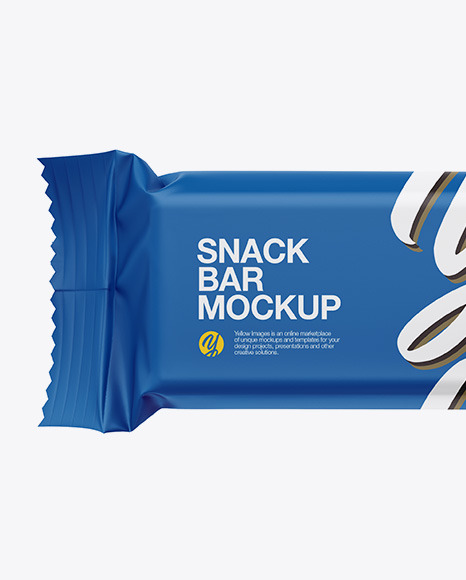 Matte Snack Bar Mockup PSD #2