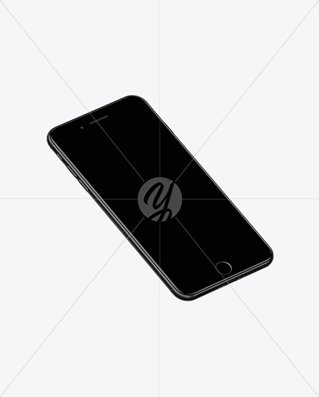 Isometric Apple Iphone 7 Plus Mockup In Device Mockups On Yellow Images Object Mockups