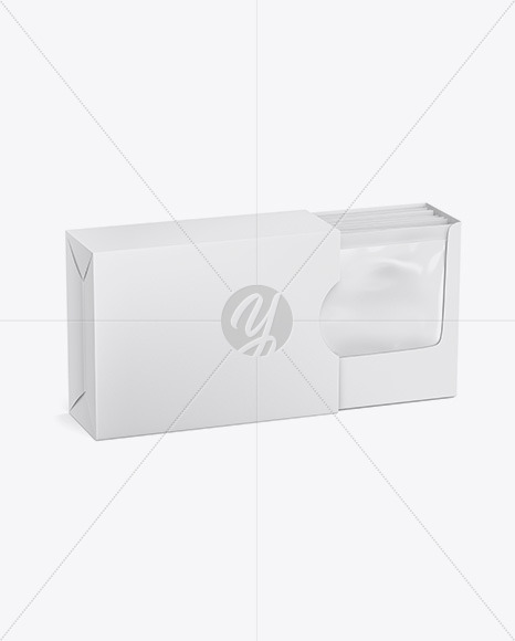 Free Box with Sachets Mockup Box Mockups