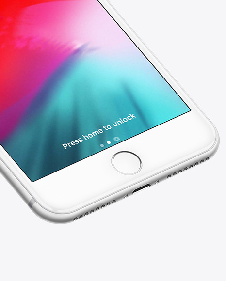 Isometric Apple iPhone 7 Plus Mockup PSD #5