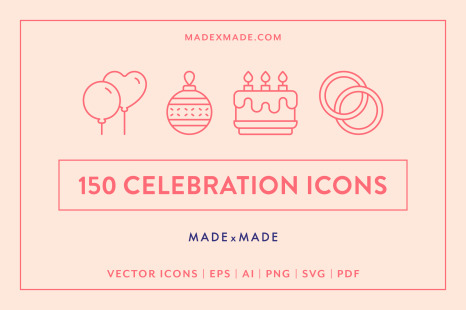 Line Icons – Celebration