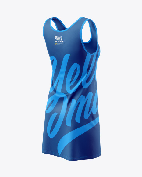 Tennis Dress Mockup In Apparel Mockups On Yellow Images Object Mockups