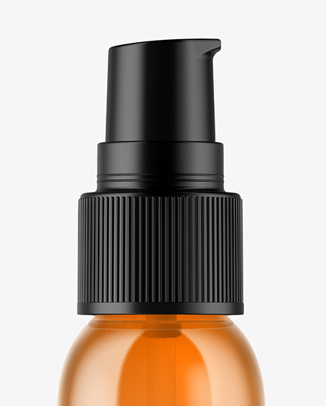 Cosmetic Bottle with Pump Mockup PSD #1