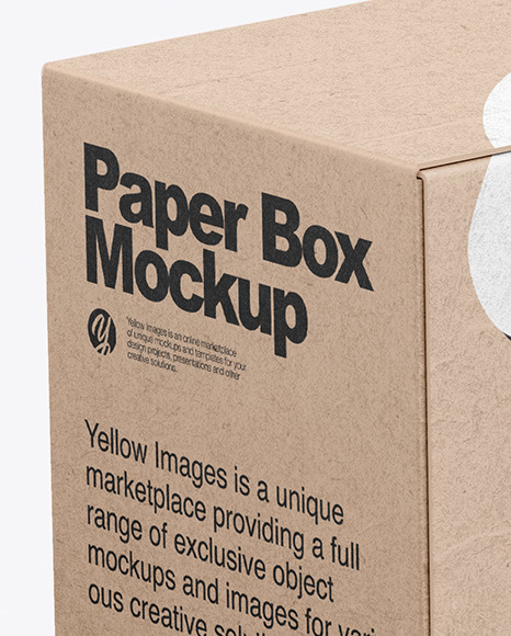 Download Kraft Box Mockup In Box Mockups On Yellow Images Object Mockups