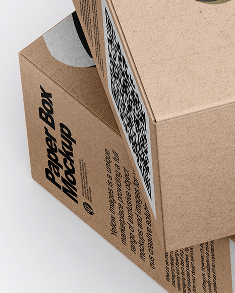 Download Two Kraft Boxes Mockup - Two Kraft Boxes Mockup In Box ...