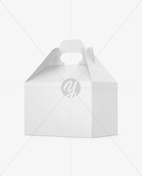 Matte Paper Box with Handle PSD #1