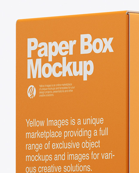 Paper Box Mockup PSD #3