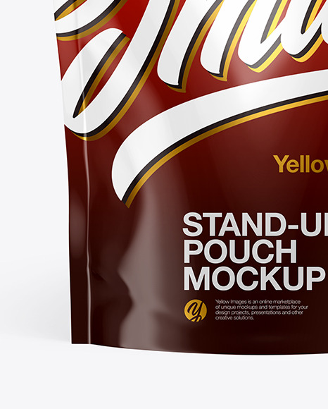 Glossy Stand Up Pouch Mockup PSD #1
