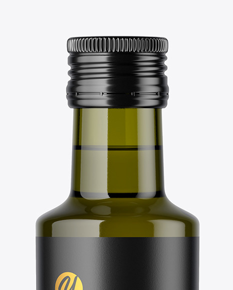 Green Glass Bottle Mockup PSD #3