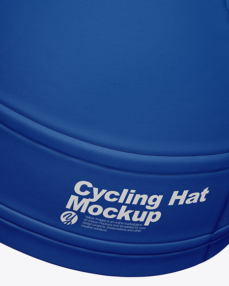 Cycling Hat Mockup Back Half Side View In Apparel Mockups On Yellow Images Object Mockups