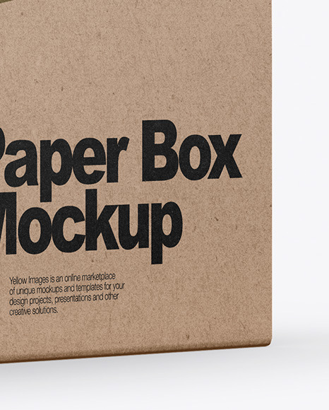 Kraft Box Mockup PSD #1