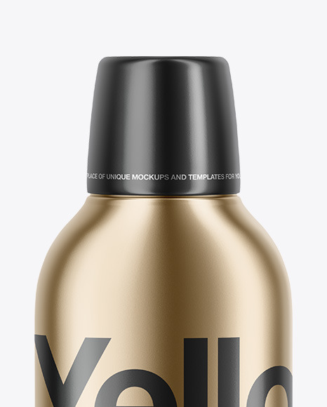 Download Metallic Shampoo Bottle Psd Mockup Yellowimages