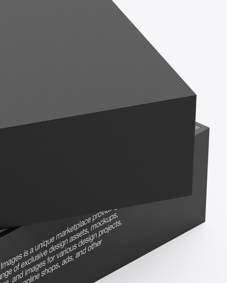 Opened Paper Box Mockup PSD #1