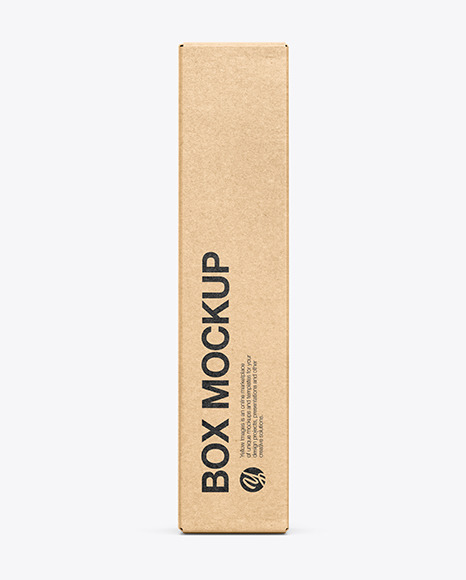 Kraft Paper Box Mockup PSD #2