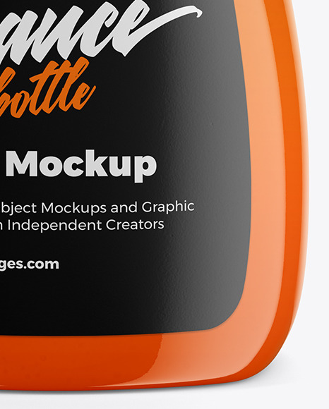Sauce Bottle Mockup PSD #1
