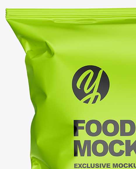 Download Matte Food Bag Mockup In Bag Sack Mockups On Yellow Images Object Mockups