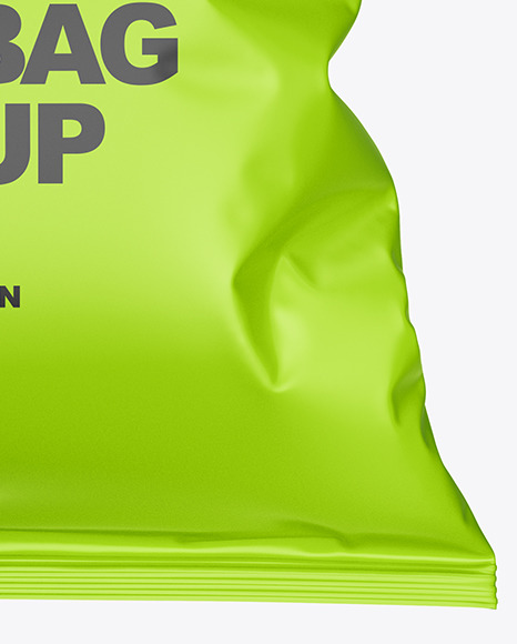 Download Matte Food Bag Mockup In Bag Sack Mockups On Yellow Images Object Mockups PSD Mockup Templates