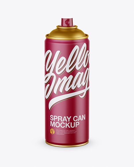 Download Matte Spray Can Without Cap Mockup In Can Mockups On Yellow Images Object Mockups PSD Mockup Templates