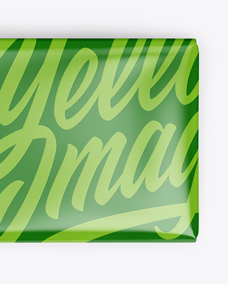 Glossy Chocolate Bar Mockup   Top View PSD #5