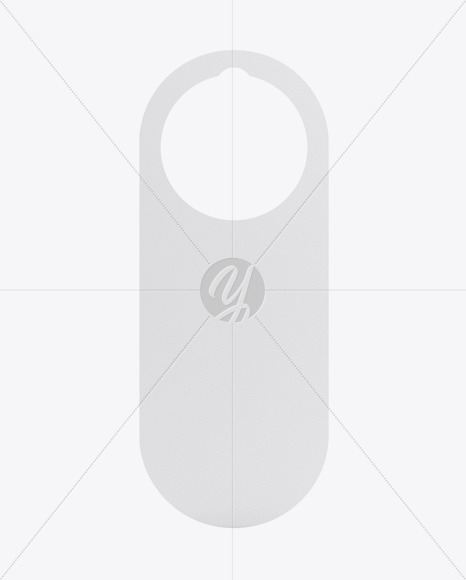 Paper Door Hanger Mockup PSD #3