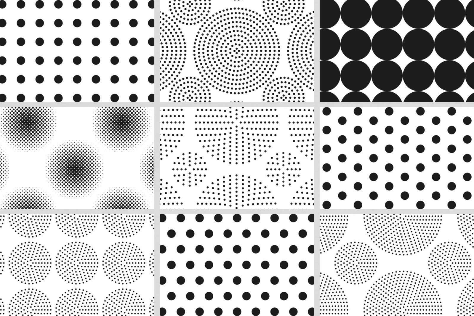 Polka Dots Seamless Patterns on Yellow Images Creative Store