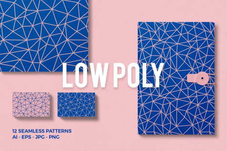 Low Poly Seamless Patterns
