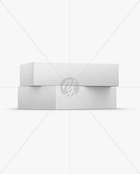 Two Paper Boxes Mockup PSD #3