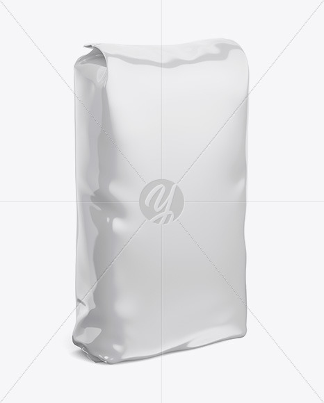 Download Glossy Plastic Bag Mockup In Bag Sack Mockups On Yellow Images Object Mockups Yellowimages Mockups