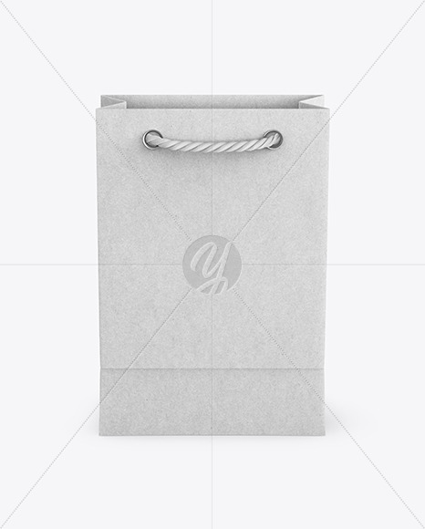 Kraft Paper Bag Mockup In Bag Sack Mockups On Yellow Images Object Mockups