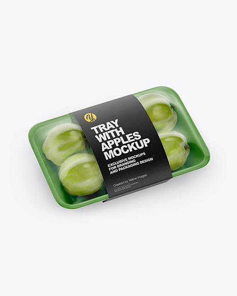 Download Tray With Green Apples Mockup In Tray Platter Mockups On Yellow Images Object Mockups Yellowimages Mockups