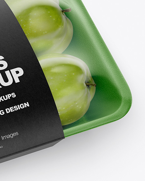 Download Tray With Green Apples Mockup In Tray Platter Mockups On Yellow Images Object Mockups PSD Mockup Templates