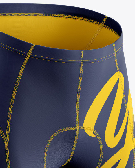 Men S Cycling Shorts Mockup In Apparel Mockups On Yellow Images Object Mockups