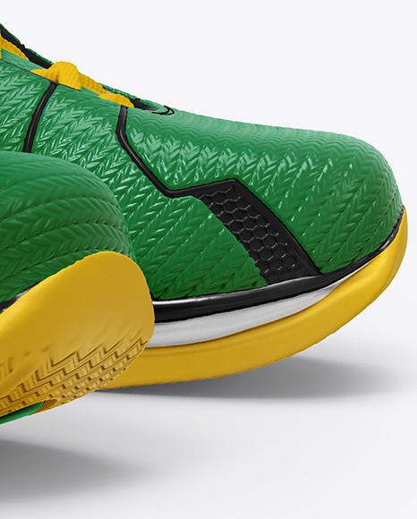 Download Basketball Sneakers Mockup In Apparel Mockups On Yellow Images Object Mockups