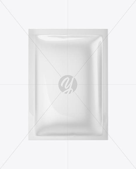 Glossy Sachet Mockup