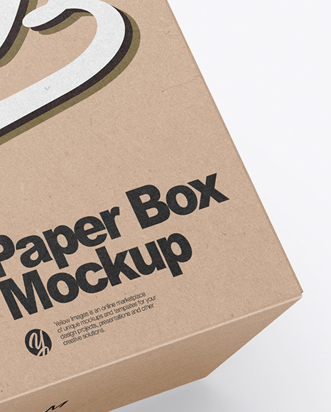 Two Kraft Boxes Mockup PSD #1