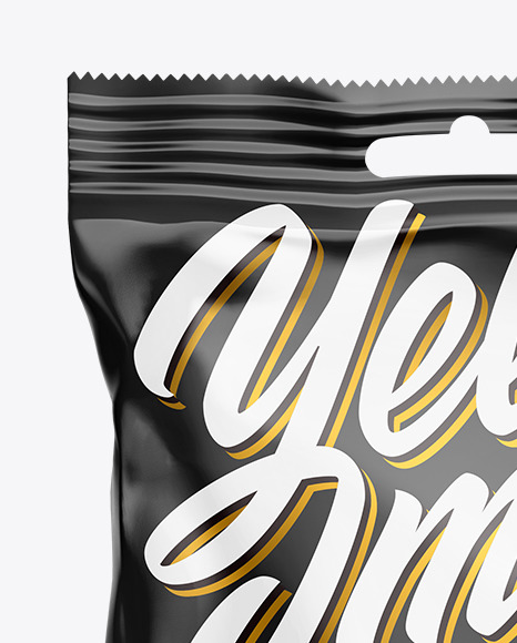 Glossy Snack Package Mockup PSD #2