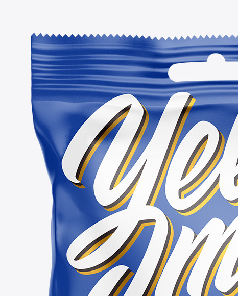Matte Snack Package Mockup PSD #2