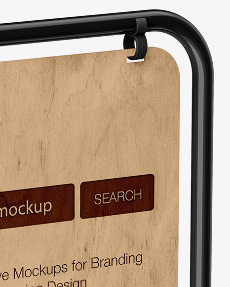 Pavement Sign Advertising   Half Side View PSD #1