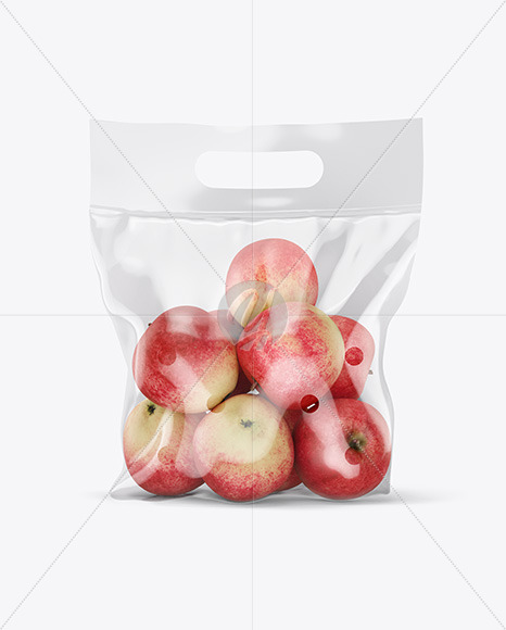 Download Plastic Bag With Red Apples Mockup In Bag Sack Mockups On Yellow Images Object Mockups