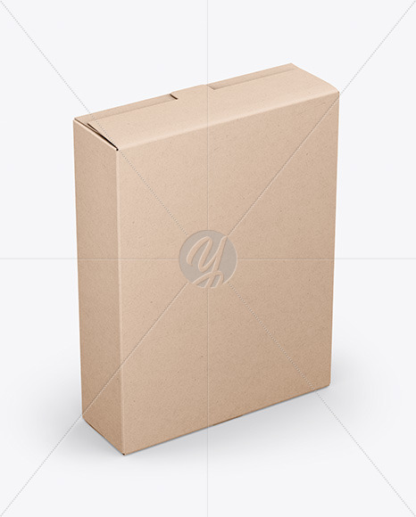 Download Kraft Box Mockup In Box Mockups On Yellow Images Object Mockups PSD Mockup Templates