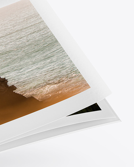 Opened Paper Brochure Mockup PSD #6