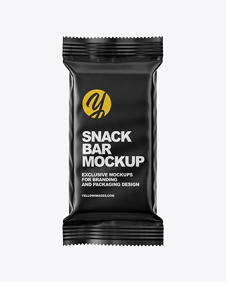 Download Matte Snack Bar Mockup In Sachet Mockups On Yellow Images Object Mockups Yellowimages Mockups