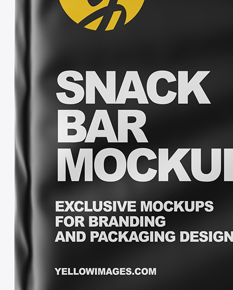 Download Matte Snack Bar Mockup In Sachet Mockups On Yellow Images Object Mockups Yellowimages Mockups