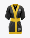 Download Women S Short Kimono Mockup In Apparel Mockups On Yellow Images Object Mockups