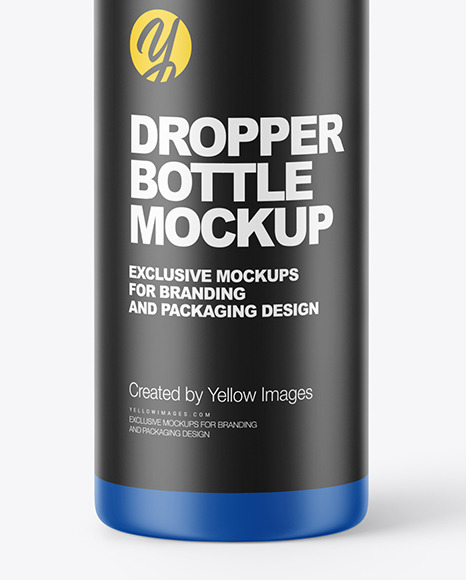 Matte Dropper Bottle Mockup PSD #1
