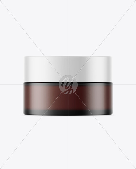 Download Dark Frosted Amber Glass Cosmetic Jar Mockup In Jar Mockups On Yellow Images Object Mockups Yellowimages Mockups